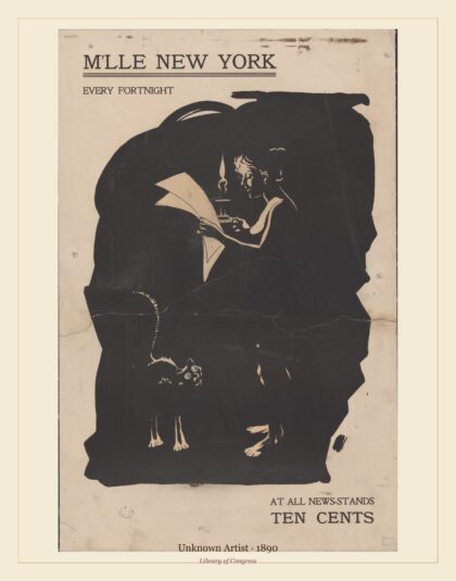 Unknown Artist — M'lle, New York. Every fortnight at all news-stands, ten cents (1890)