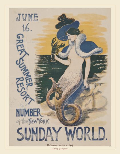 Unknown Artist — June 16. Great summer resort number of the New York Sunday World (1895)