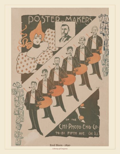 Emil Biorn — Poster makers of the Chicago Photo Engraving Co (1890)