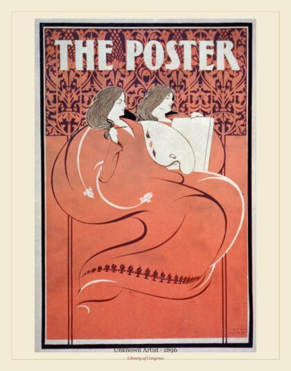Unknown Artist — The Poster. Miss Art and Miss Litho (1896)