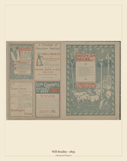 Will Bradley — Harper's bazaar, Christmas (1895)