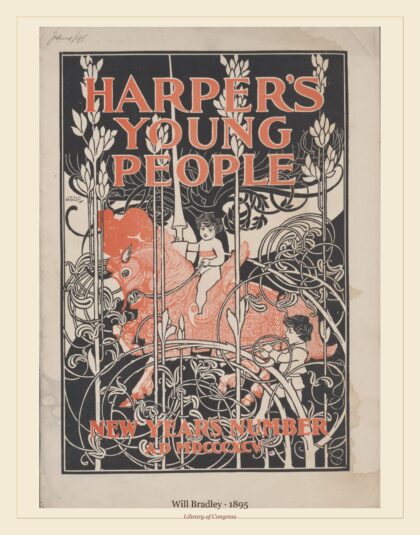 Will Bradley — Harper's young people - New Year's number (1895)