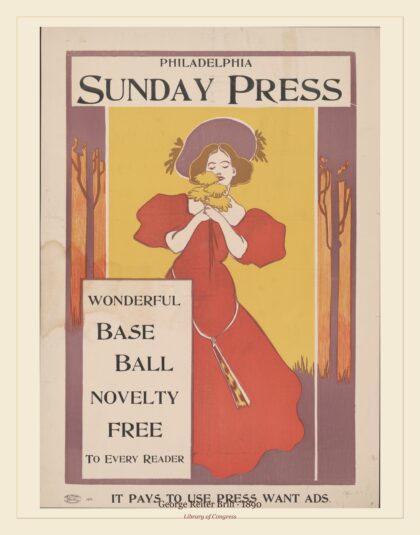 George Reiter Brill — Wonderful baseball novelty free to every reader (1890)