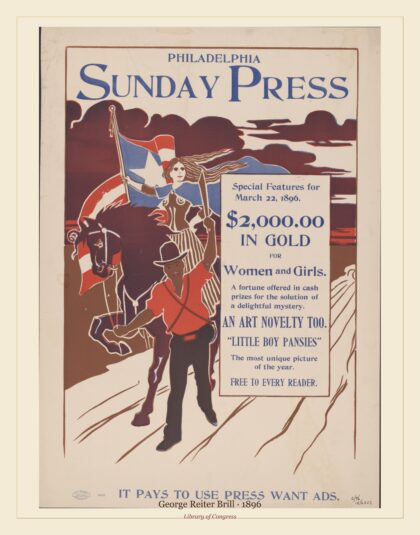 George Reiter Brill — Special features for Sunday, March 22nd, 1896 (1896)