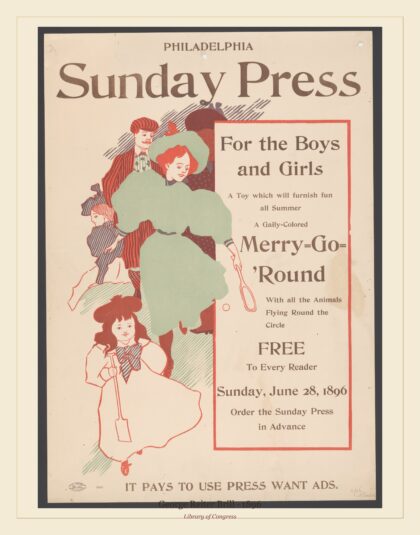 George Reiter Brill — For the boys and girls ... merry-go-round (1896)