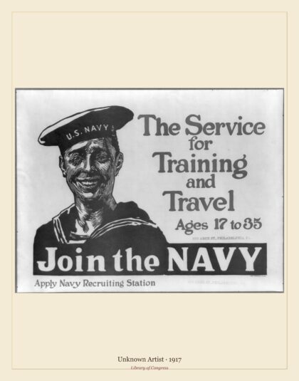 Unknown Artist — The Service for Training and Travel, Ages 17-35 (1917)