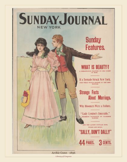 Archie Gunn — Sunday Journal, New York. Sunday features (1896)