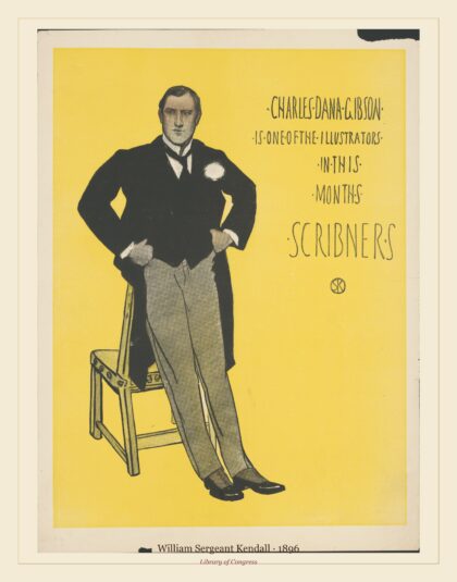 William Sergeant Kendall — Charles Dana Gibson is one of the illustrators in this month's Scribners (1896)