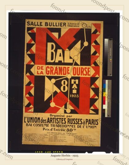 Auguste Herbin — Bal de la grande ourse Organisé par l'union des artistes russes à Pari (1925)