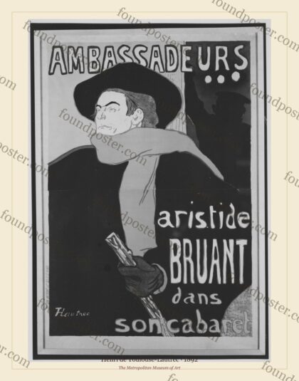 Henri de Toulouse-Lautrec — Ambassadeurs: Aristide Bruant (1892)