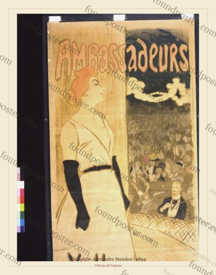 Théophile-Alexandre Steinlen — Ambassadeurs: Yvette Guilbert (1894)