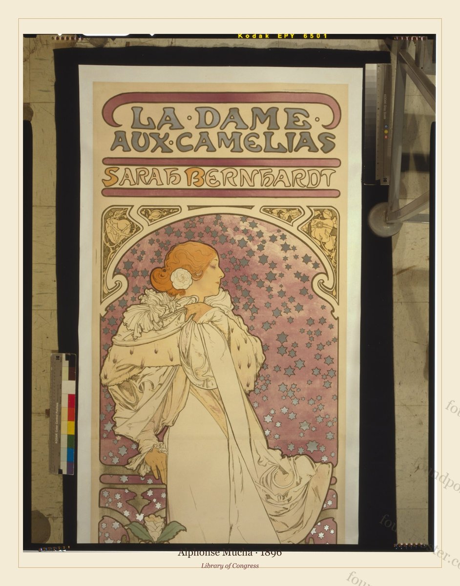 Alphonse Mucha, La Dame aux Camélias, 1896