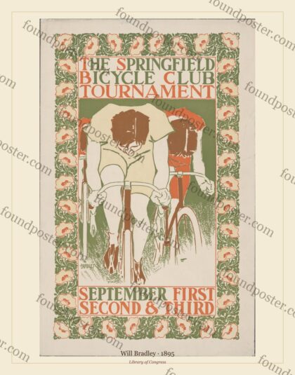 Will Bradley — The Springfield bicycle club tournament (1895)