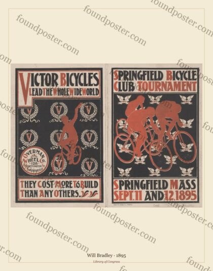 Will Bradley — Springfield bicycle club tournament (1895)