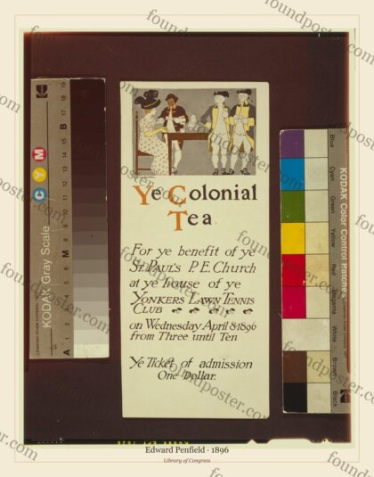 Edward Penfield — Ye Colonial Tea (1896)