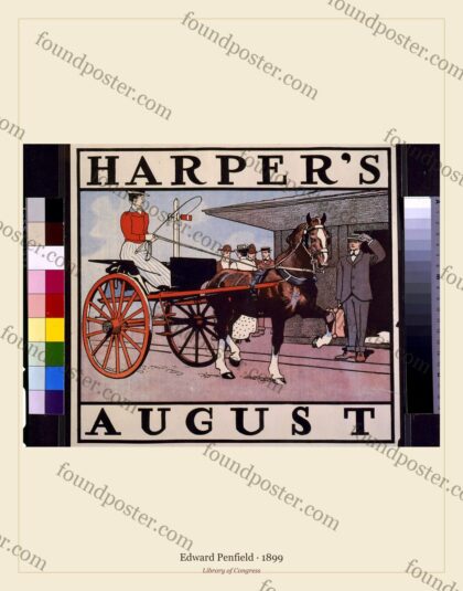 Edward Penfield — Harper’s Magazine: August (1899)