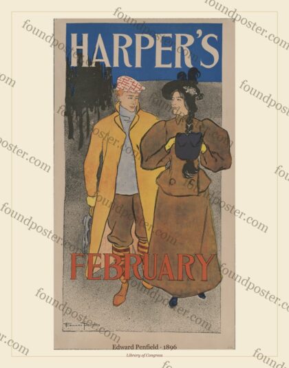 Edward Penfield — Harper’s Magazine: February (1896)