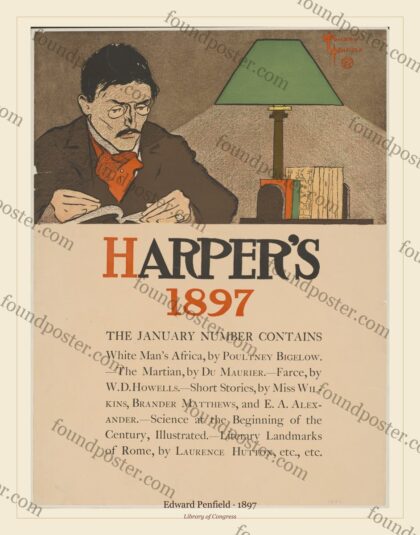 Edward Penfield — Harper’s Magazine: January (1897)