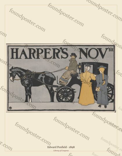 Edward Penfield — Harper’s Magazine: November (1898)