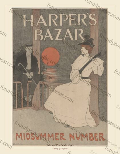 Edward Penfield — Harper’s Bazar: Midsummer Number (1890)