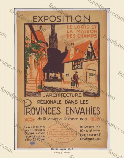 Henri Rapin — Exposition. L'architecture régionale dans les provinces envahies (1917)