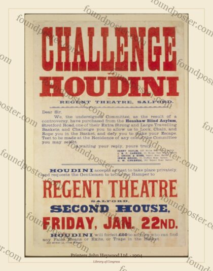John Heywood Ltd. — Challenge to Houdini (1904)