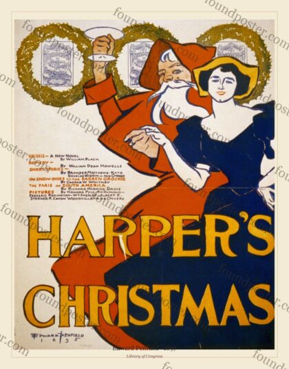 Edward Penfield — Harper’s Magazine: Christmas (1897)