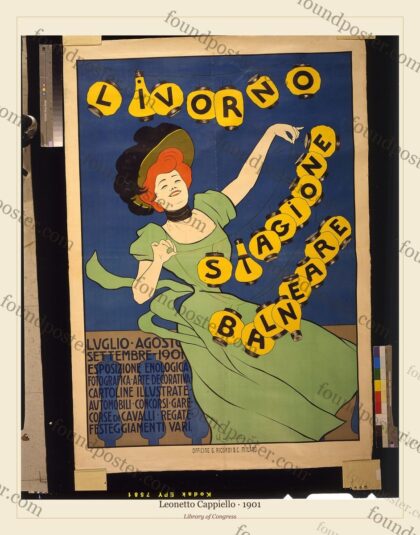 Leonetto Cappiello — Livorno Stagione Balneare (1901)